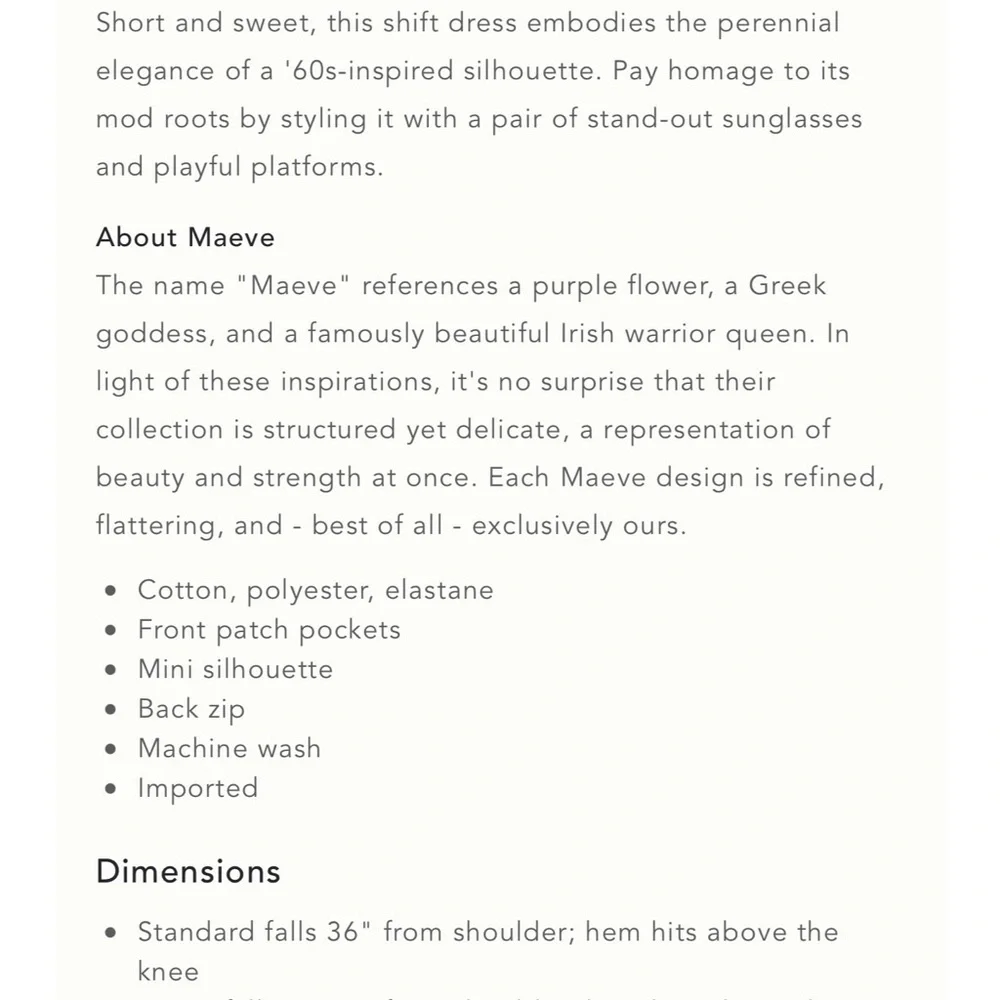 Anthropologie Maeve Patch-Pocket Mini Dress NWT SZ XL - Picture 10 of 10